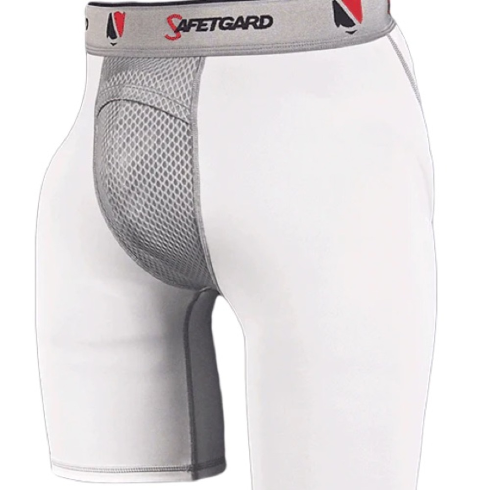 Safetgard White Compression Shorts